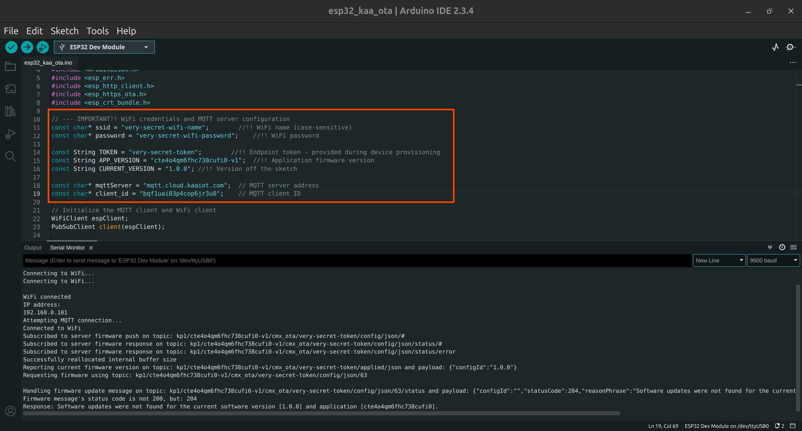 Flashing ESP32 with new code