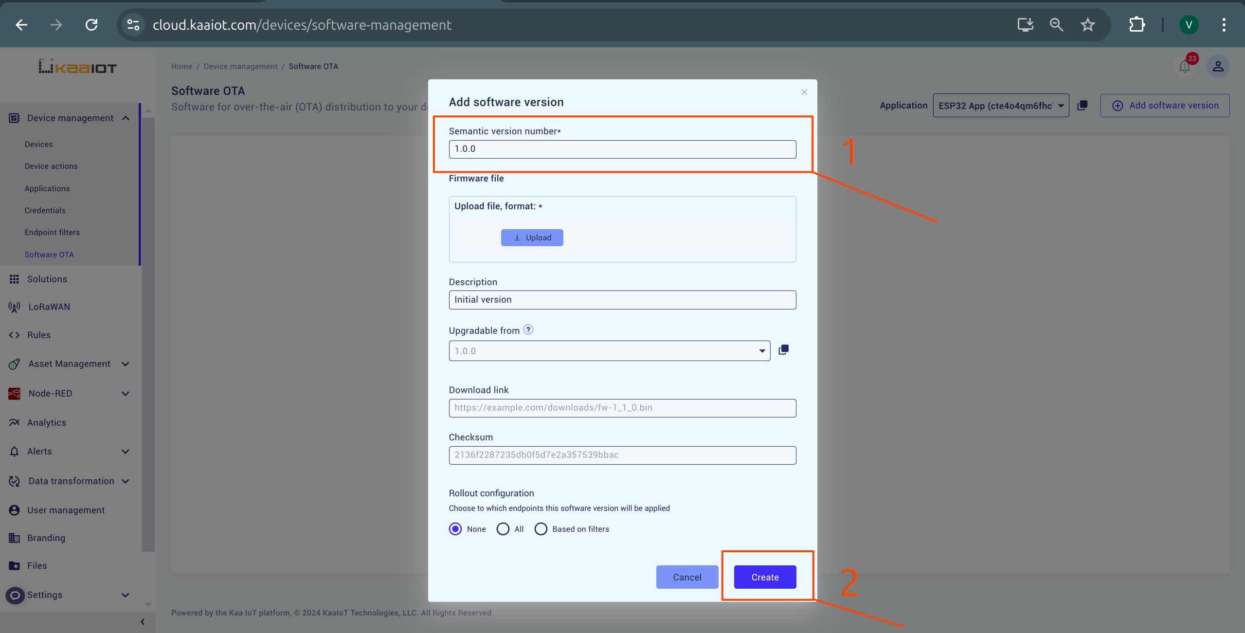 Create initial firmware