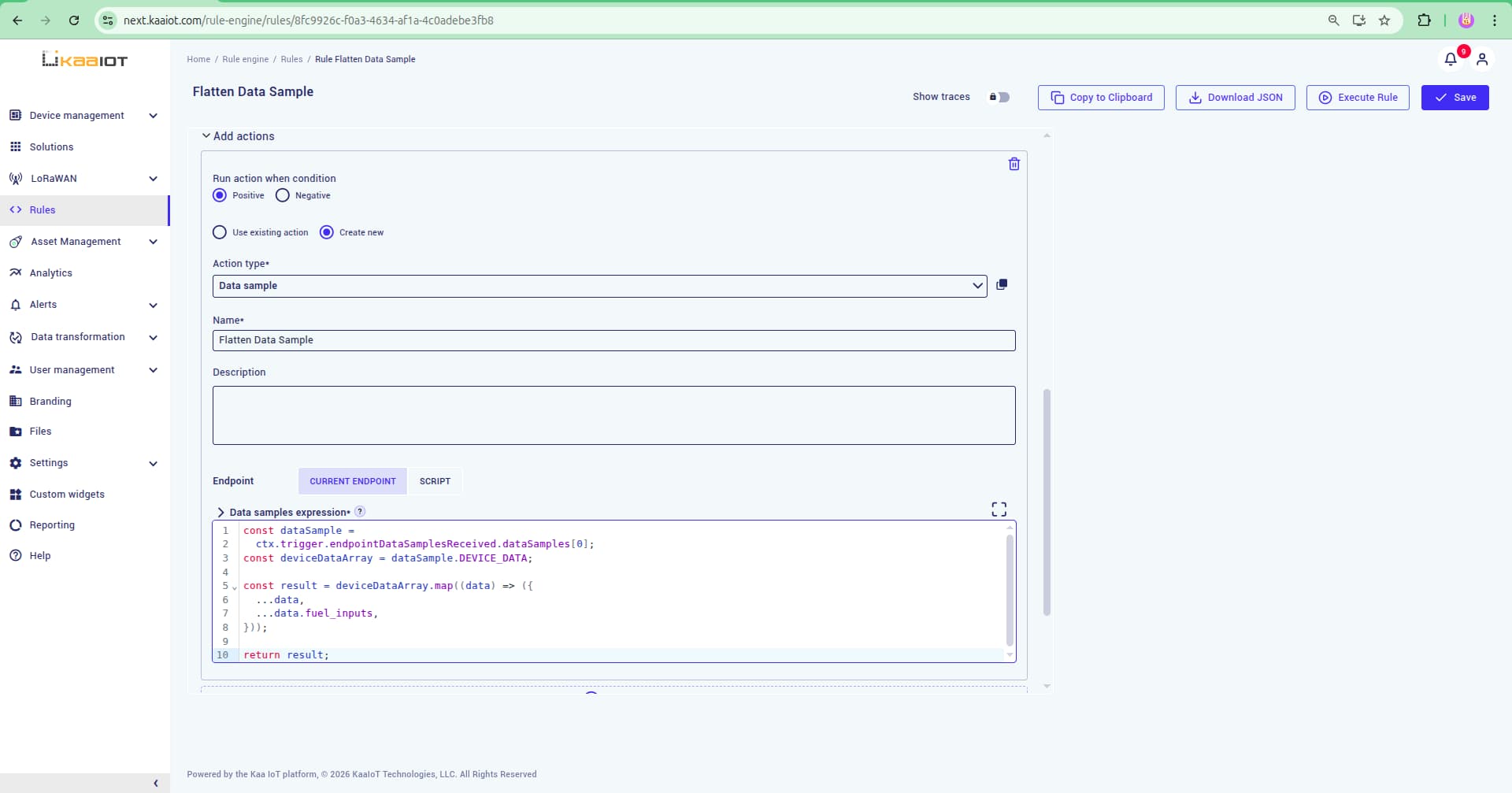 Example3 Rule Action
