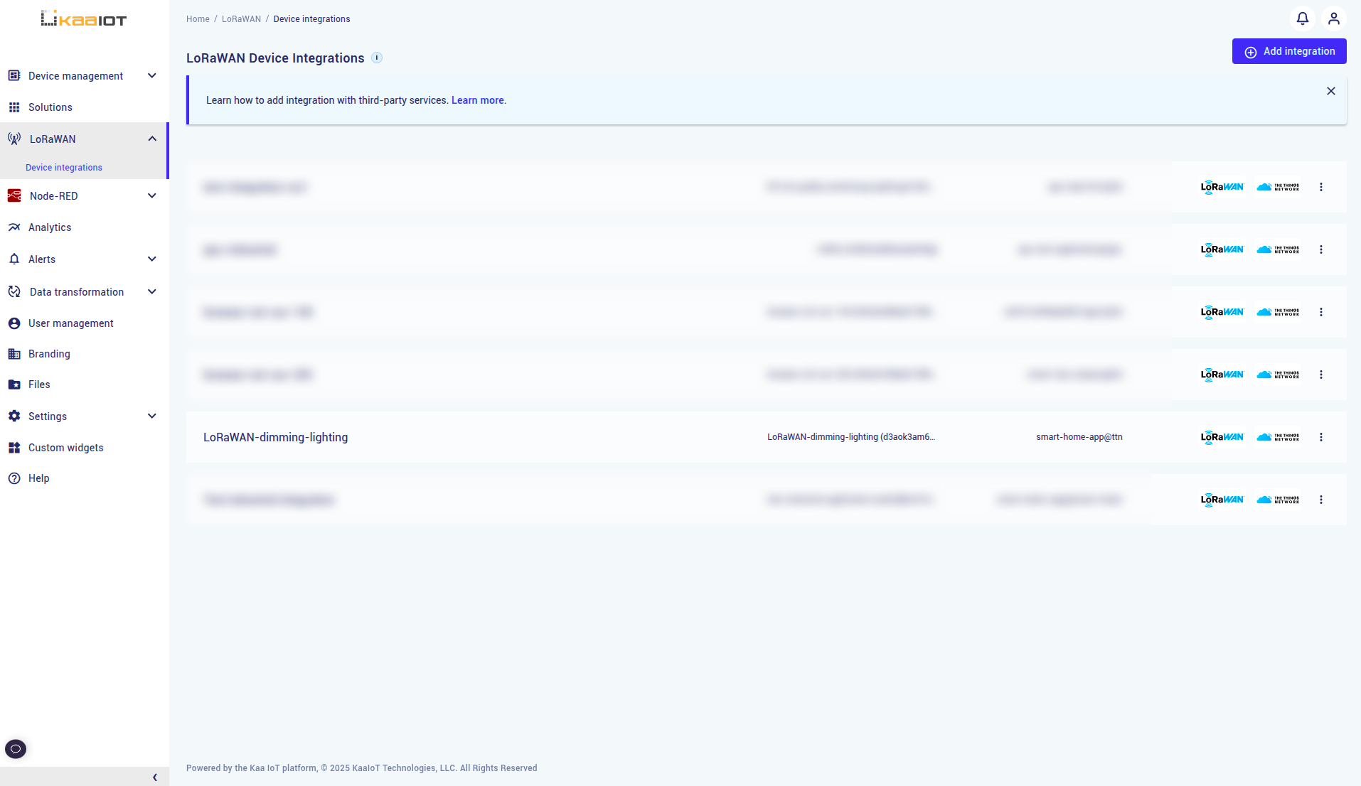 Application integration created