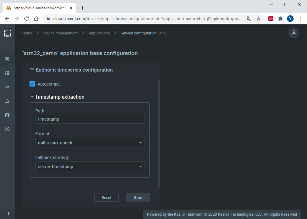 Enable time series auto extract