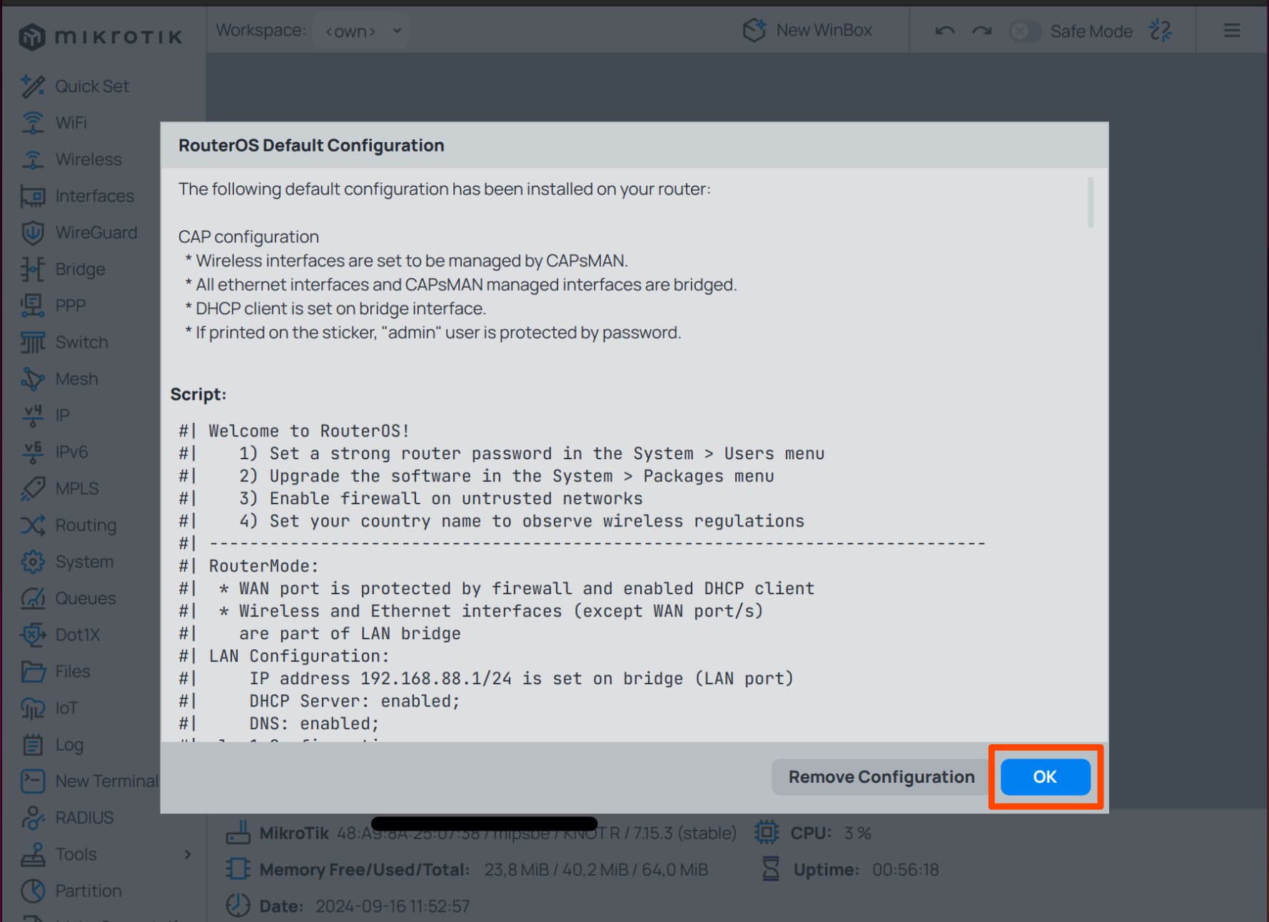 mikrotik_default_settings